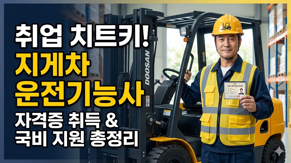 취업 치트키 지게차 운전기능사 자격증 취득 방법과…