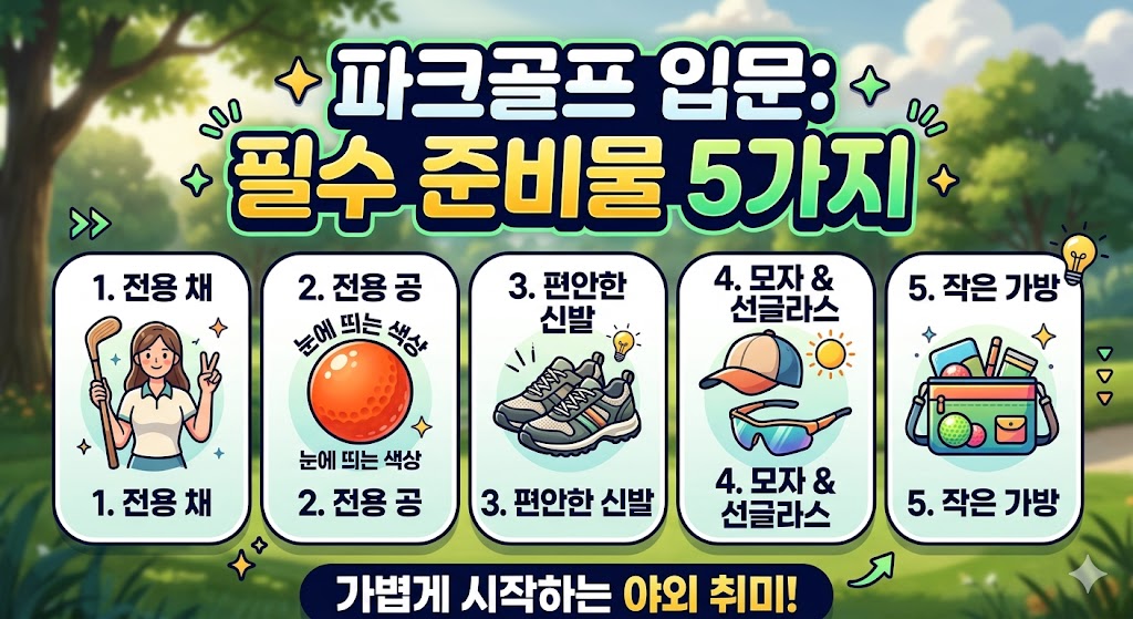 파크골프 입문 가이드와 준비물